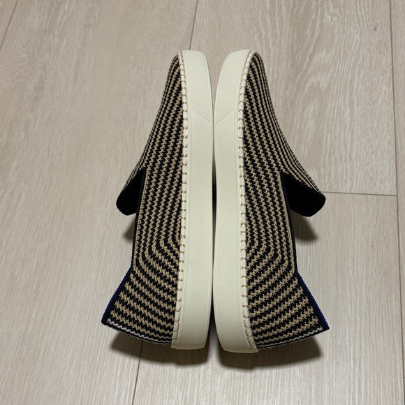 Rothy's The Original Slip-On Sneakers in Black and Tan Women Shoes - Picture 8 of 11